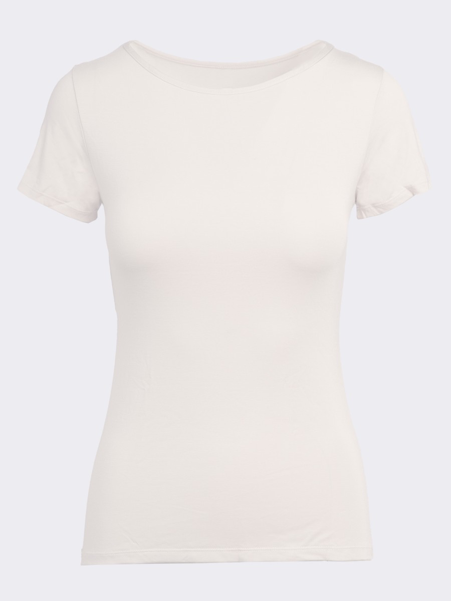 Basic T-Shirt aus Innovativem Bambusstoff